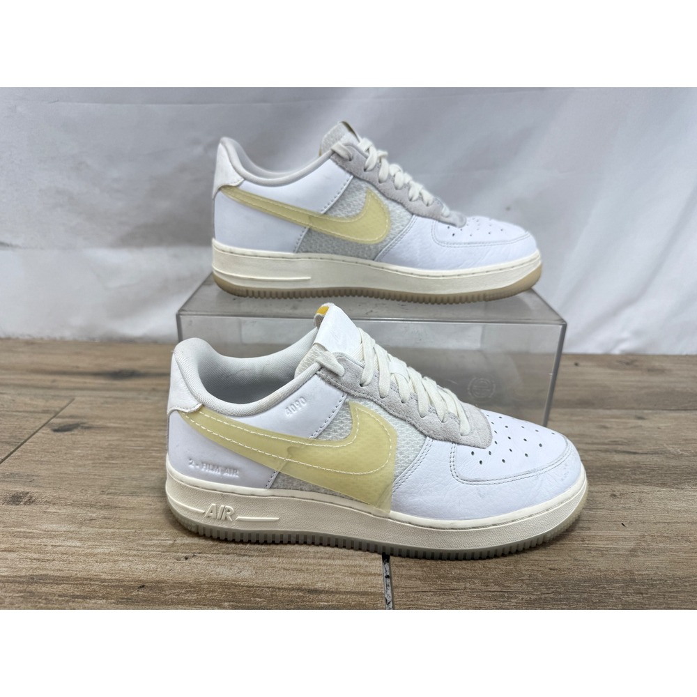Nike Air Force 1 Low LX Blueprint Summit White Yellow CV3040-100 Mens 7